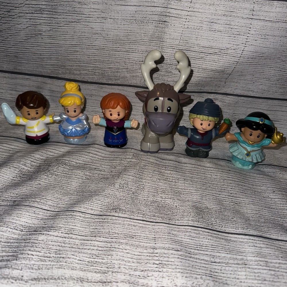 Fisher Price Little People Disney Princesses Frozen Cinderella Jasmine  Lot